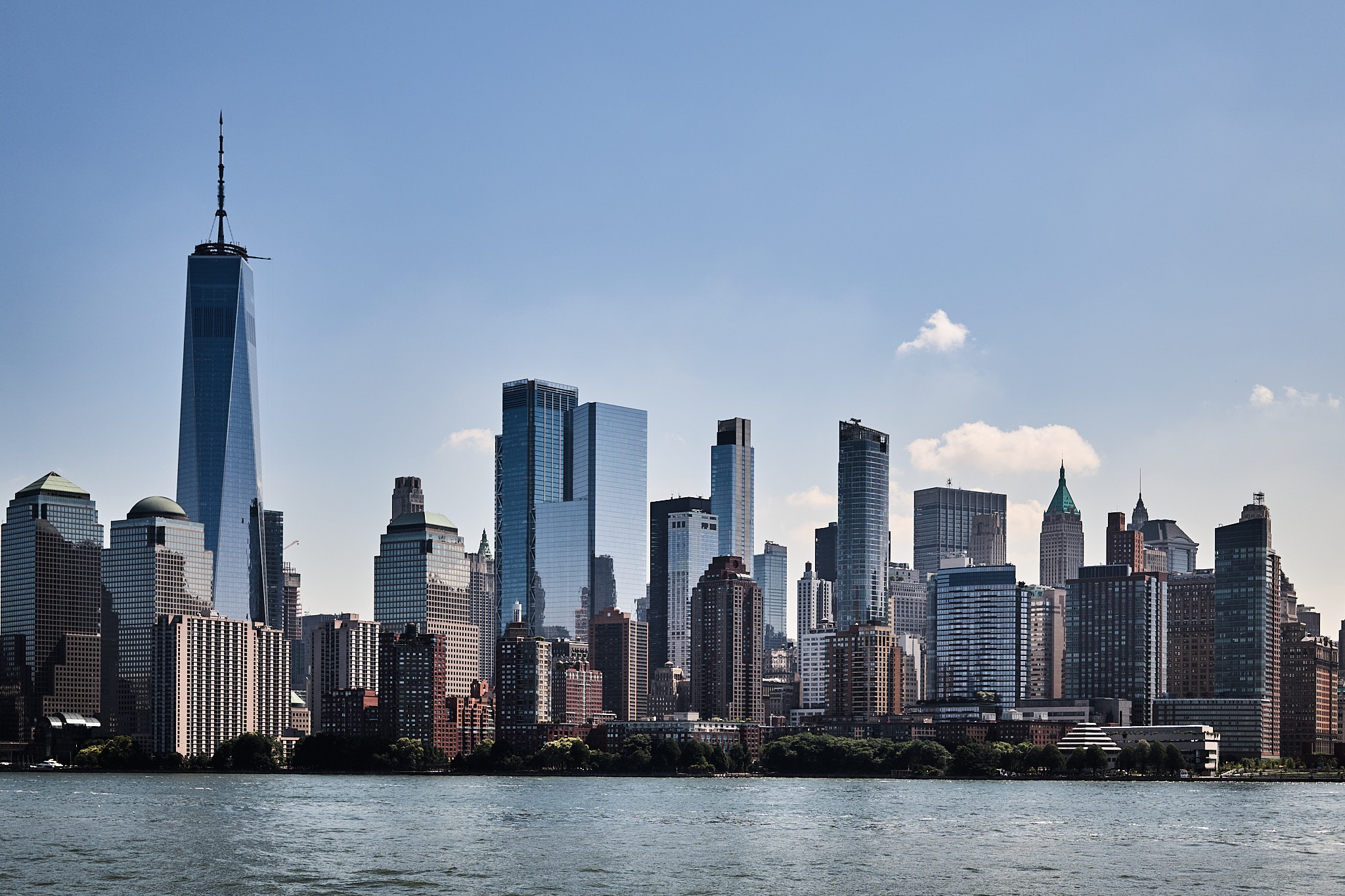 Skyline del Financial District desde el Hudson.