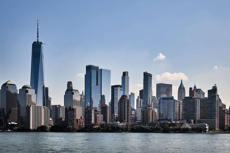 Skyline del Financial District desde el Hudson.